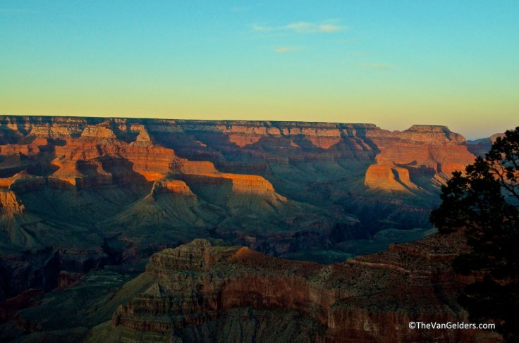 Sunset in the canyon