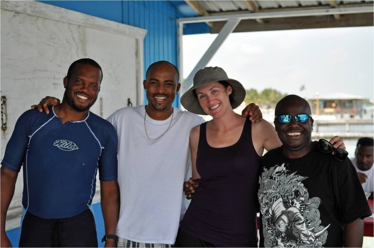 The great guys from Island Divers in Belize